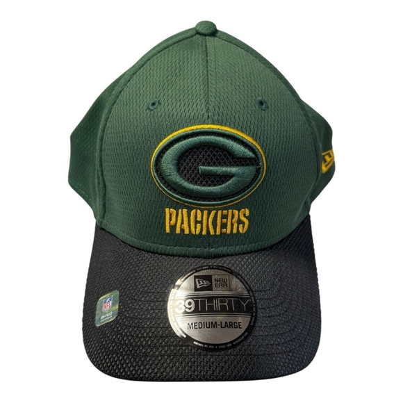 Green Bay Packers New Era 39THIRTY Stretch Fit Hat – Size M/L – NEW & UNUSED - Picture 1 of 8